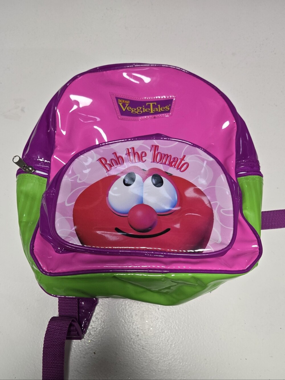 Y2K Veggie tales Bob The Tomatoe Kids 12" Backpack